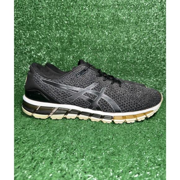 Asics Gel-Quantam 360 Knit 2 Men's Size 14 Black Carbon Gold Running Shoes T8G3N - Picture 1 of 10